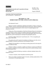 Decision No. 17/06 on the improvement of the consultative process