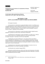 Decisione No. 15/06 sulla lotta allo sfruttamento sessuale dei bambini