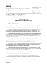 Decisione No. 5/06 sulla criminalità organizzata 