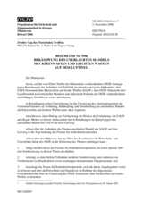 Beschluss Nr. 9/06 über die Bekämpfung des unerlaubten Handels mit Kleinwaffen und leichten Waffen auf dem Luftweg  