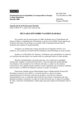 OSCE Ministerial Council, Document No. 2/06, Statement on Nagorno-Karabakh