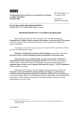 Ministerial Document No.2/06, Statement on Nagorno- Karabakh