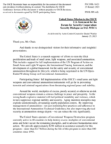 Statement by the Delegation of the United States of America on the Security dialogue on Small Arms and Light Weapons and Stockpiles of Conventional Ammunition in South-East Europe