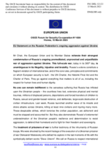 Statement by the Swedish EU Presidency on the Russian war of aggression against Ukraine