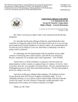 Statement by the Delegation of the United States of America in response to the statement by the Delegation of the Russian Federation