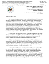 Statement by the Delegation of the United States of America on the Russian war of aggression against Ukraine