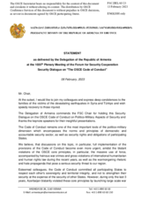 Statement by the Delegation of Armenia on the Code of Conduct