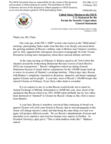 Statement by the Delegation of the United States of America on the Russian war of aggression against Ukraine