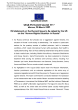 Statement by the Swedish EU Presidency on the human rights situation in the Russian Federation