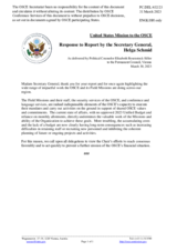 Statement by the Delegation of the United States of America on the ongoing negative impact of the lack of consensus on a Unified Budget for 2023 and appeal for its urgent adoption