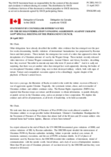 Statement by the Delegation of Canada on the Russian Federation’s ongoing aggression against Ukraine