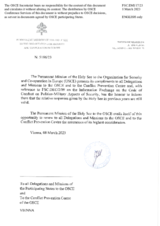 Response by the Delegation of the Holy See to the Questionnaire on the Code of Conduct on Politico-Military Aspects of Security Response by the Delegation of the Holy See to the Questionnaire on the Code of Conduct on Politico-Military Aspects of Security