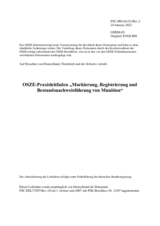 OSZE-Praxisleitfaden „Markierung, Registrierung und Bestandsnachweisführung von Munition“