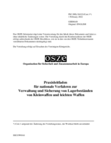 Praxisleitfaden für nationale Verfahren zur Verwaltung und Sicherung von Lagerbeständen von Kleinwaffen und leichten Waffen