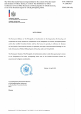 Response by the Delegation of Liechtenstein to the Questionnaire on the Code of Conduct on Politico-Military Aspects of Security