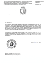 Response by the Delegation of Malta to the Questionnaire on the Code of Conduct on Politico-Military Aspects of Security
