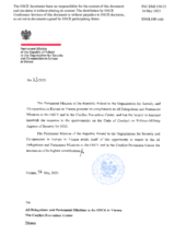 Response by the Delegation of Poland to the Questionnaire on the Code of Conduct on Politico-Military Aspects of Security