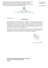 Response by the Delegation of Andorra to the Questionnaire on Anti-Personnel Mines and Explosive Remnants of War