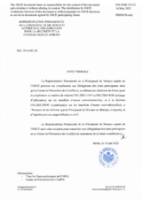 Information Exchange by the Delegation of Monaco on Conventional Arms Transfer Information Exchange by the Delegation of Monaco on Conventional Arms Transfer