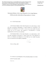 Response by the Delegation of the Czech Republic to the Questionnaire on Anti-Personnel Mines and Explosive Remnants of War Response by the Delegation of the Czech Republic to the Questionnaire on Anti-Personnel Mines and Explosive Remnants of War
