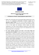 Statement by the Swedish EU Presidency on the Russian war of aggression against Ukraine