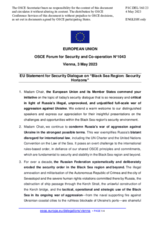 Statement by the Swedish EU Presidency on the security dialogue “Black Sea Region – Security horizons”