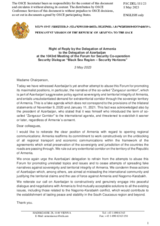 Statement by the Delegation of Armenia in response to the statement by the Delegation of Azerbaijan