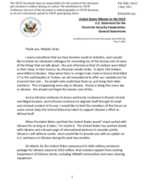 Statement by the Delegation of the United States of America on the Russian war of aggression against Ukraine
