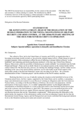 Statement by the Delegation of the Russian Federation on the special military operation to denazify and demilitarize Ukraine