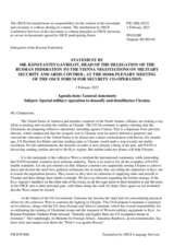 Statement by the Delegation of the Russian Federation on the special military operation to denazify and demilitarize Ukraine