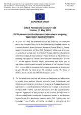 Statement by the Swedish EU Presidency on the Russian Federation’s ongoing aggression against Ukraine