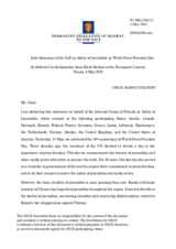 Statement by the Delegation of Norway, also on behalf of several delegations, on the World Press Freedom Day, observed on 3 May 2023
