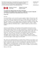 Statement by the Delegation of Canada on the Russian Federation’s ongoing aggression against Ukraine