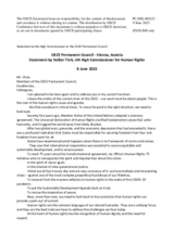 Address by the United Nations High Commissioner for Human Rights, H.E. Mr. Volker Türk