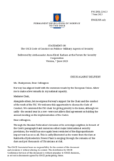 Statement by the Delegation of Norway on the OSCE Code of Conduct on Politico-Military Aspects of Security