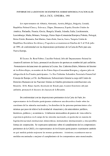 Informe De La Reunion De Expertos Sobre Minorias Nacionales De La CSCE, Ginebra, 1991