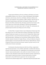 Rapporto Della Riunione CSCE Di Esperti Sulle Minoranze Nazionali, Ginevra 1991