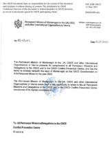 Response by the Delegation of Montenegro to the Questionnaire on Anti-Personnel Mines and Explosive Remnants of War