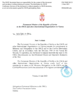 Response by the Delegation of Serbia to the Questionnaire on Anti-Personnel Mines and Explosive Remnants of War