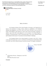 Response by the Delegation of Germany to the Questionnaire on Participating States’ Policy and/or National Practices and Procedures for the Export of Conventional Arms and Related Technology