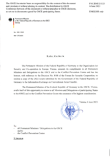 Information Exchange by the Delegation of Germany on Conventional Arms Transfer Information Exchange by the Delegation of Germany on Conventional Arms Transfer