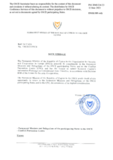 Information Exchange by the Delegation of Cyprus on Conventional Arms Transfer Information Exchange by the Delegation of Cyprus on Conventional Arms Transfer