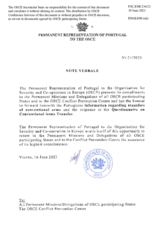Information Exchange by the Delegation of Portugal on Conventional Arms Transfer Information Exchange by the Delegation of Portugal on Conventional Arms Transfer