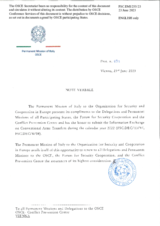 Information Exchange by the Delegation of Italy on Conventional Arms Transfer Information Exchange by the Delegation of Italy on Conventional Arms Transfer