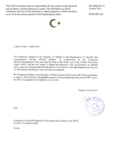 Information Exchange by the Delegation of Türkiye on Conventional Arms Transfer