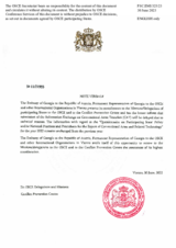 Response by the Delegation of Georgia to the Questionnaire on Participating States’ Policy and/or National Practices and Procedures for the Export of Conventional Arms and Related Technology Response by the Delegation of Georgia to the Questionnaire on Participating States’ Policy and/or National Practices and Procedures for the Export of Conventional Arms and Related Technology