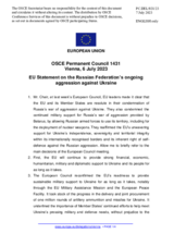 Statement by the Spanish EU Presidency on the Russian Federation’s ongoing aggression against Ukraine