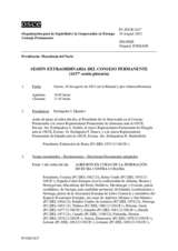 Diario de la 1437ª Sesión extraordinaria del Consejo Permanente