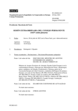 Diario de la 1433ª Sesión extraordinaria del Consejo Permanente