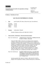 Journal de la 1434ème séance plénière du Conseil